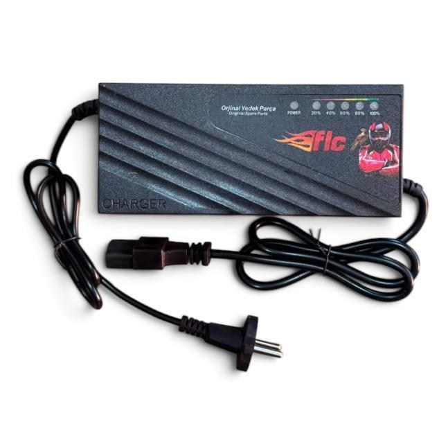 Şarj Cihazı 48V 20 - 24AH Devre Kesicili - Led Işıklı - 4 akülü Model - FALCON