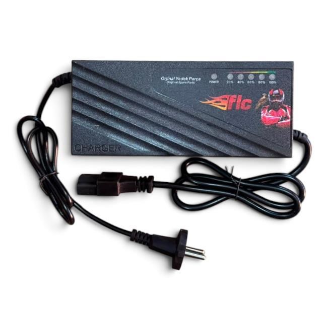 Şarj Cihazı 48V 20 - 24AH Devre Kesicili - Led Işıklı - 4 akülü Model - FALCON