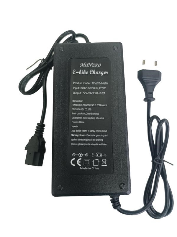 Şarj Cihazı 72V 20 - 24AH Devre Kesicili - Led Işıklı - 6 akülü Model