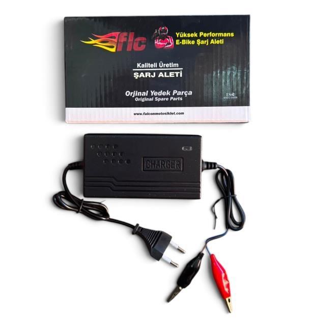 Şarj Cihazı Falcon 12V 20 - 24AH Devre Kesicili - Led Işıklı - 1 Akülü Model