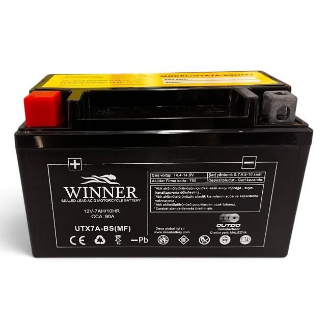 Winner 12V / 7AH Motosiklet Akü Scooter