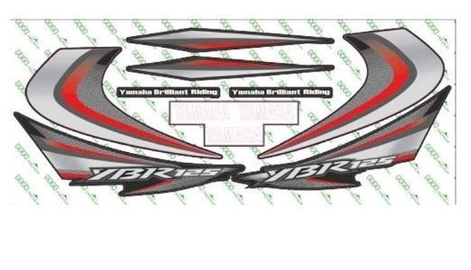 YAMAHA YBR 125 UYUMLU YAZI STİCKER SET