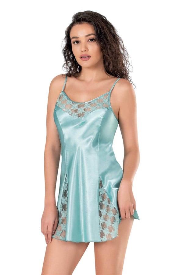 Arias Closet Aqua Saten Gecelik