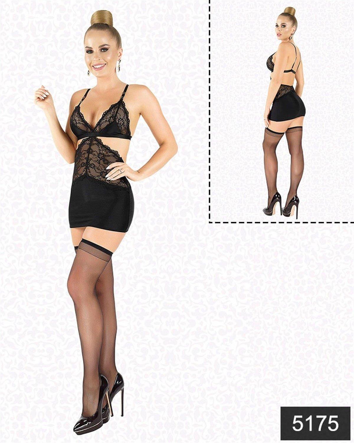 Aria's Closet Likralı Saten Babydoll