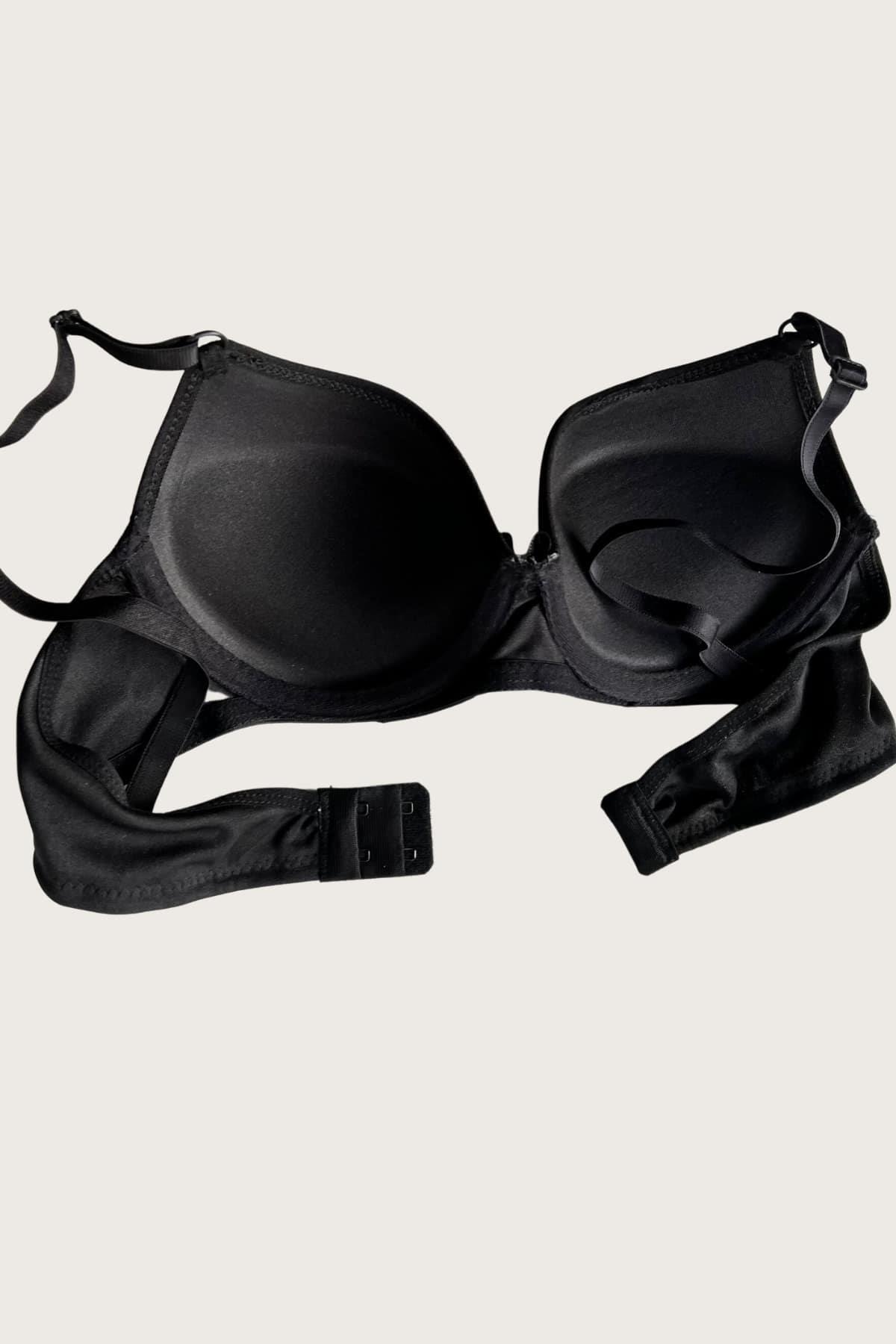 Aria's Closet Mikro Kumaş Push Up Dolgulu Balenli Günlük Tek Destekli Sütyen
