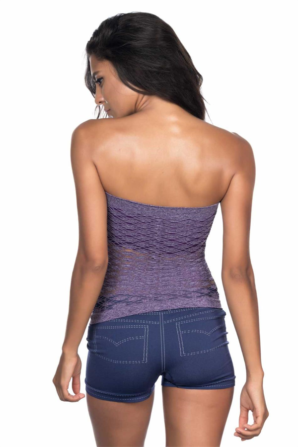 Arias Closet Mor MI Emay 5034 Fantazi Büstiyer Atlet Korse