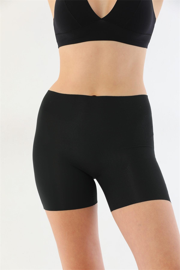 Arias Closet Siyah MI 2703 Lazer Kesim İz Yapmaz Hayalet Boxer
