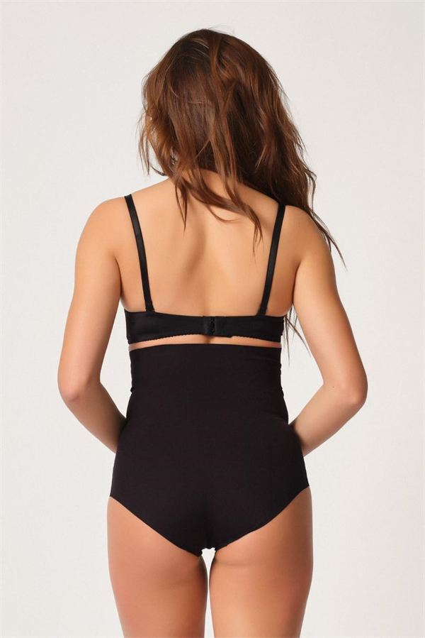 Arias Closet Siyah MI Emay 2708 Lazer Yüksek Bel Kesim Slip Hayalet Korse