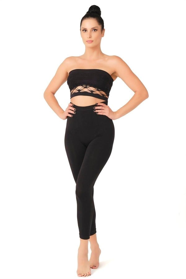 Arias Closet Siyah MI Emay 3810 Tayt Korse