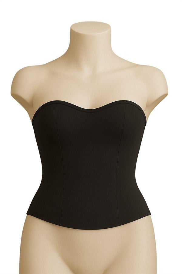 Arias Closet Siyah MI Emay 9155 Terletici Korse Büstiyer