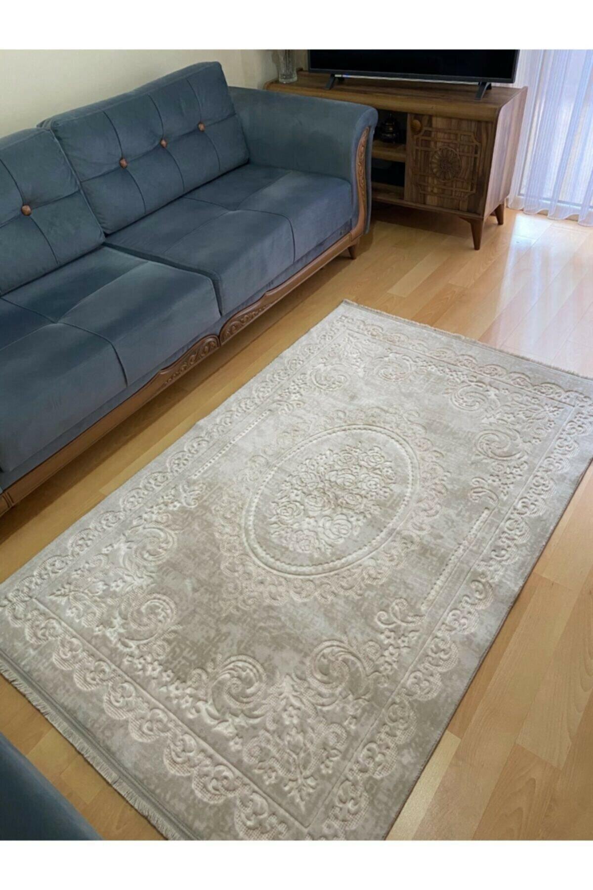 Armada Avangard Deluxe Tunus Toprak Yumuşak Kaymaz Taban Püsküllü Halı 80cmx150cm