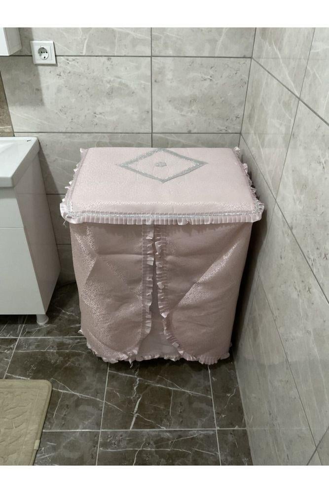 Çamaşır Makinesi Örtüsü - Pudra