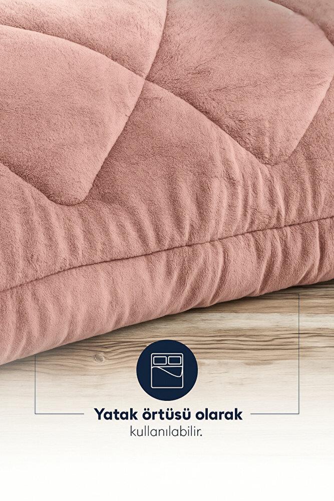 ÇİFT KİŞİLİK ÇİFT TARAFLI 195x215 LÜX WELSOFT YORGAN PUDRA