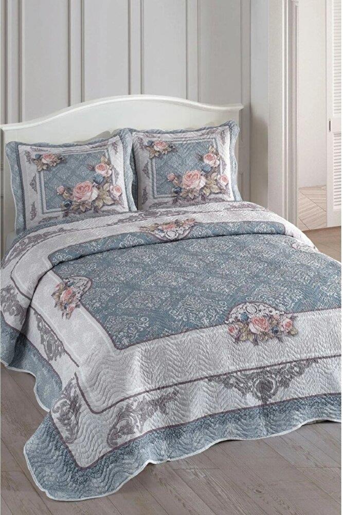 Çift Kişilik Microfiber Kapitone Yatak Örtüsü Marie