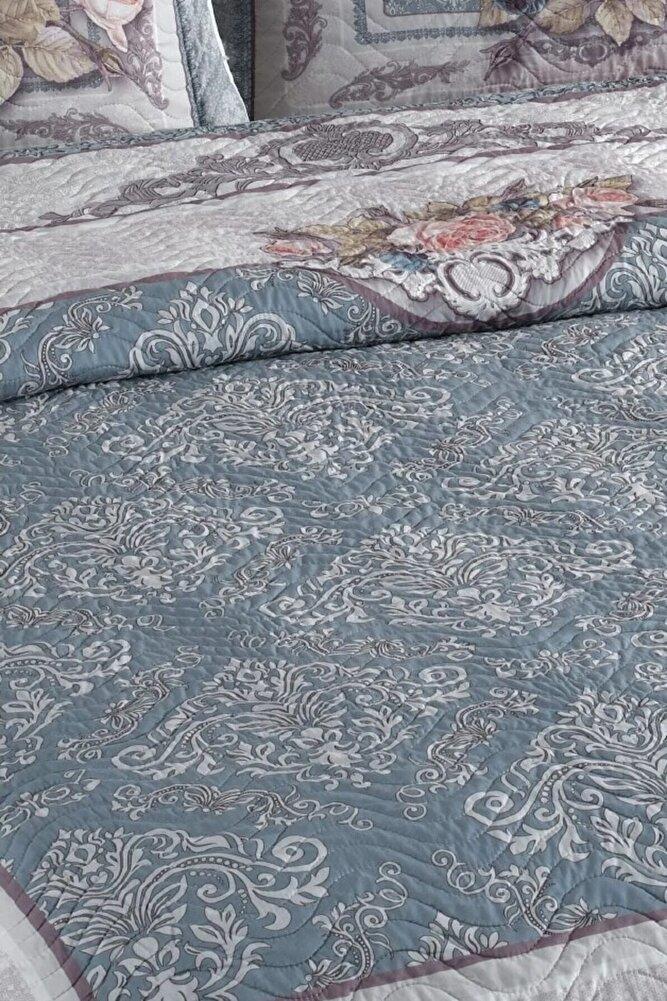 Çift Kişilik Microfiber Kapitone Yatak Örtüsü Marie