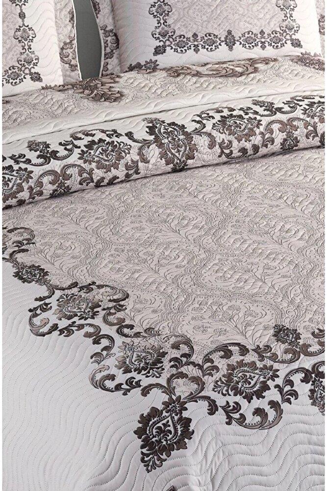 Çift Kişilik Microfiber Kapitone Yatak Örtüsü Karya