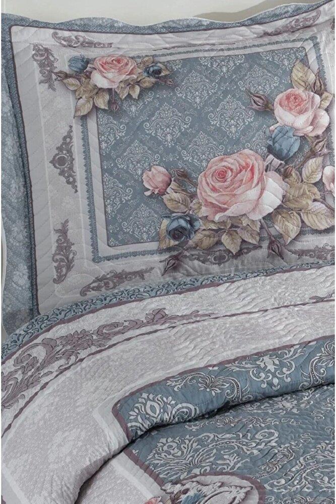 Çift Kişilik Microfiber Kapitone Yatak Örtüsü Marie
