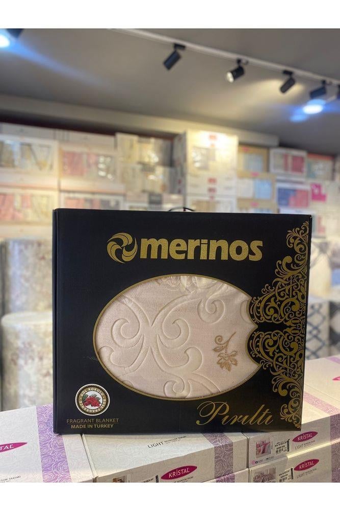 Merinos Pırıltı Çift Kişilik Battaniye ( Simli) KÖPÜK Renk Tek Ebat Beden