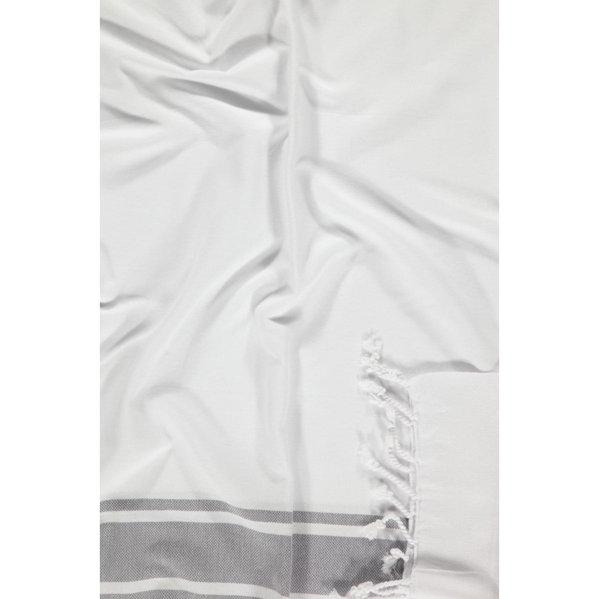 Arya Peshtemal White - Dark Grey