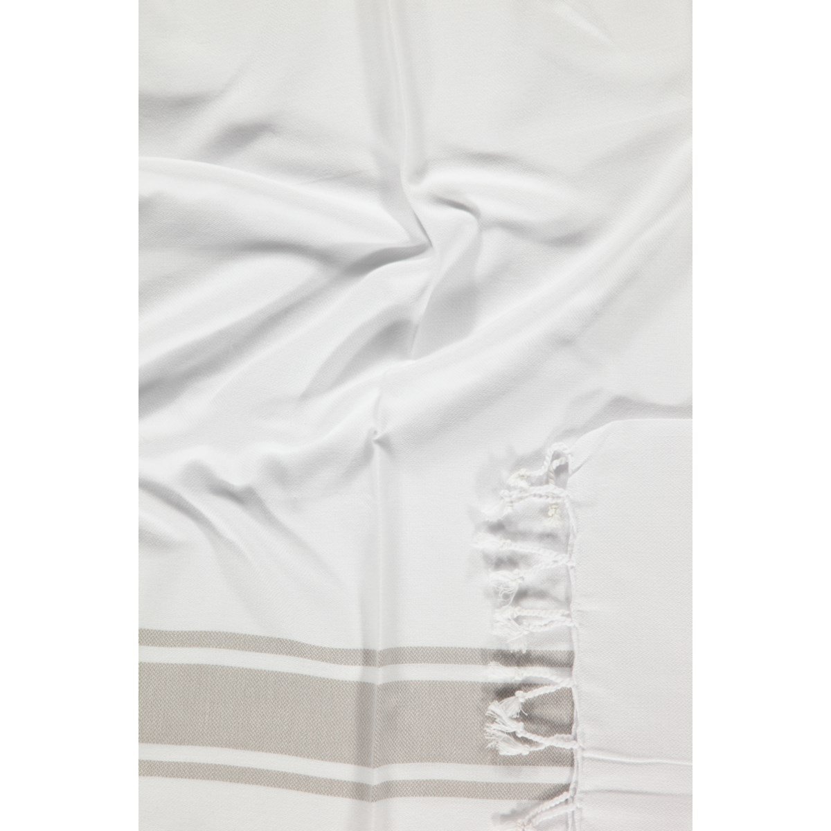 Arya Peshtemal White - Taupe