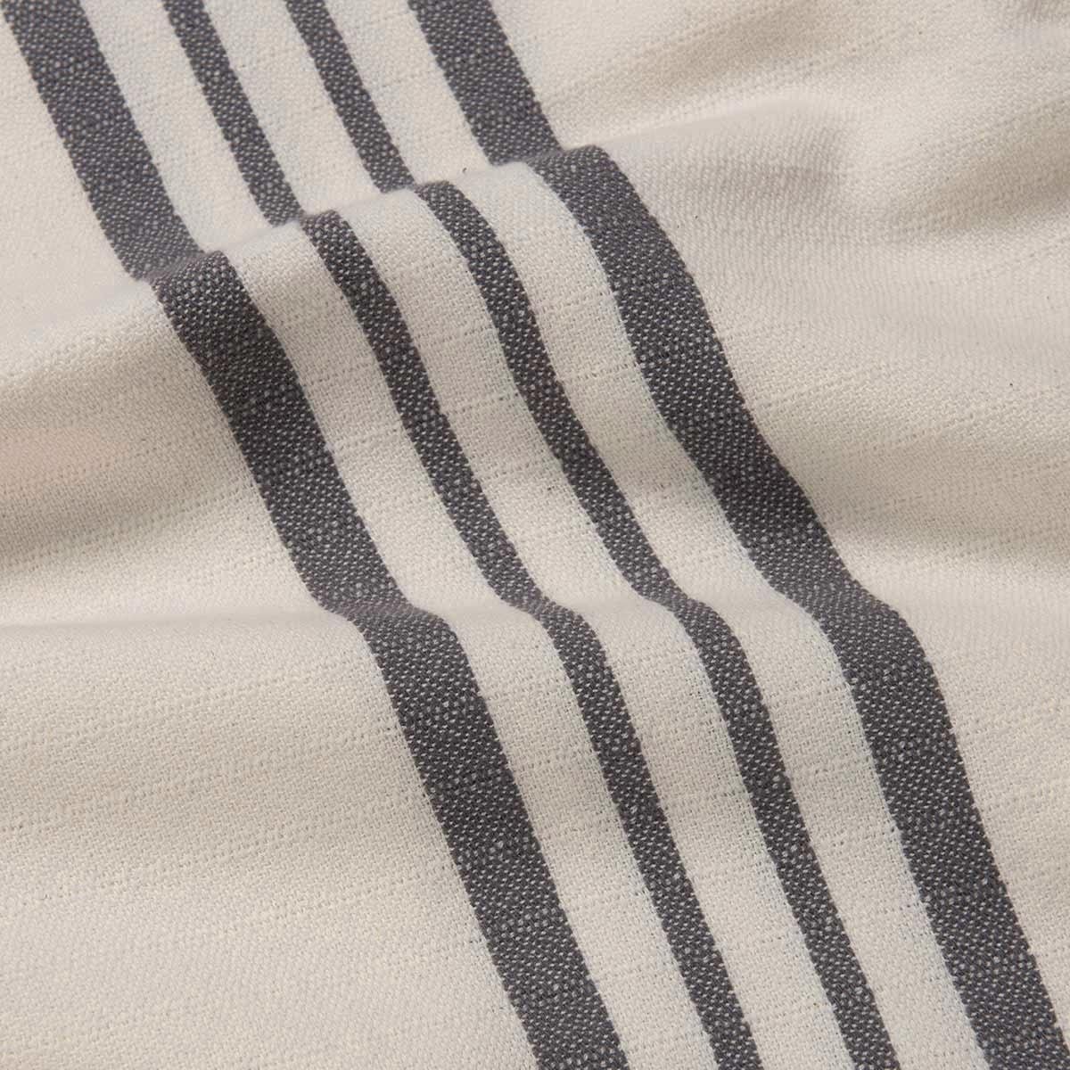 Bath & Beach Towel Krem Sultan Peshtemal Natural - Dark Grey