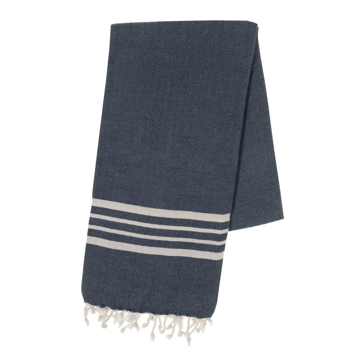 Bath & Beach Towel Krem Sultan Peshtemal Navy