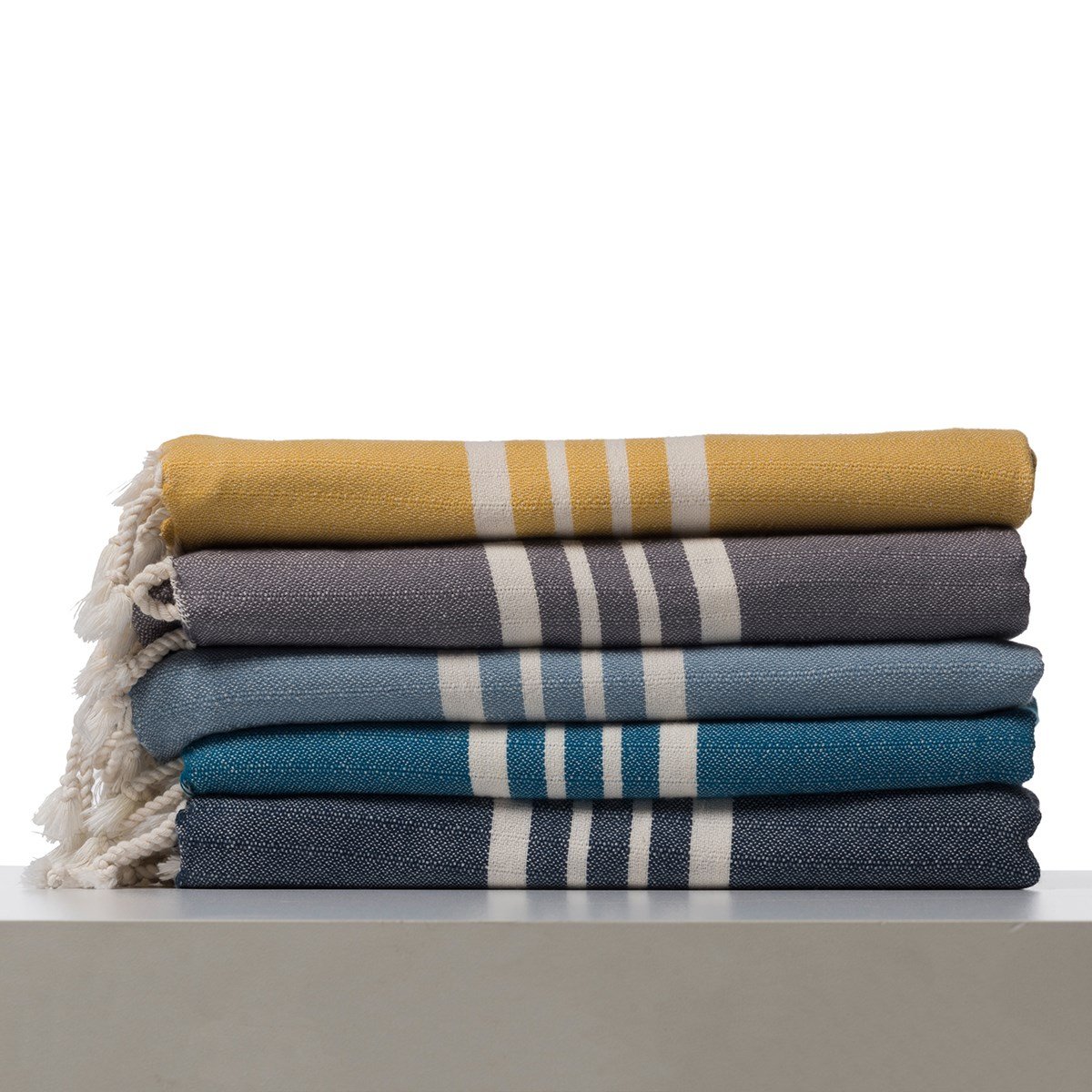 Bath & Beach Towel Krem Sultan Peshtemal Navy