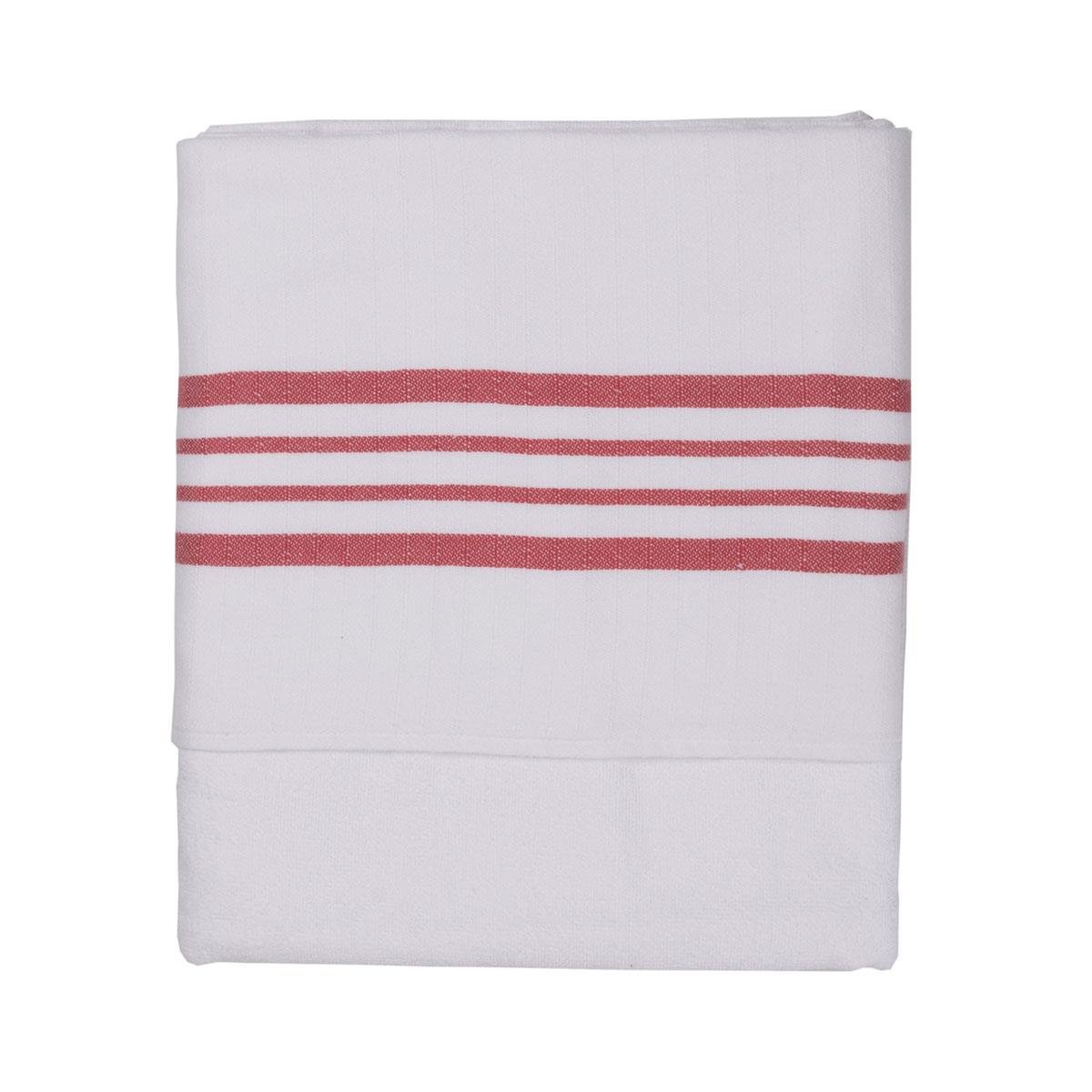 White Sultan Peshtemal with Towel White - Dusty Rose