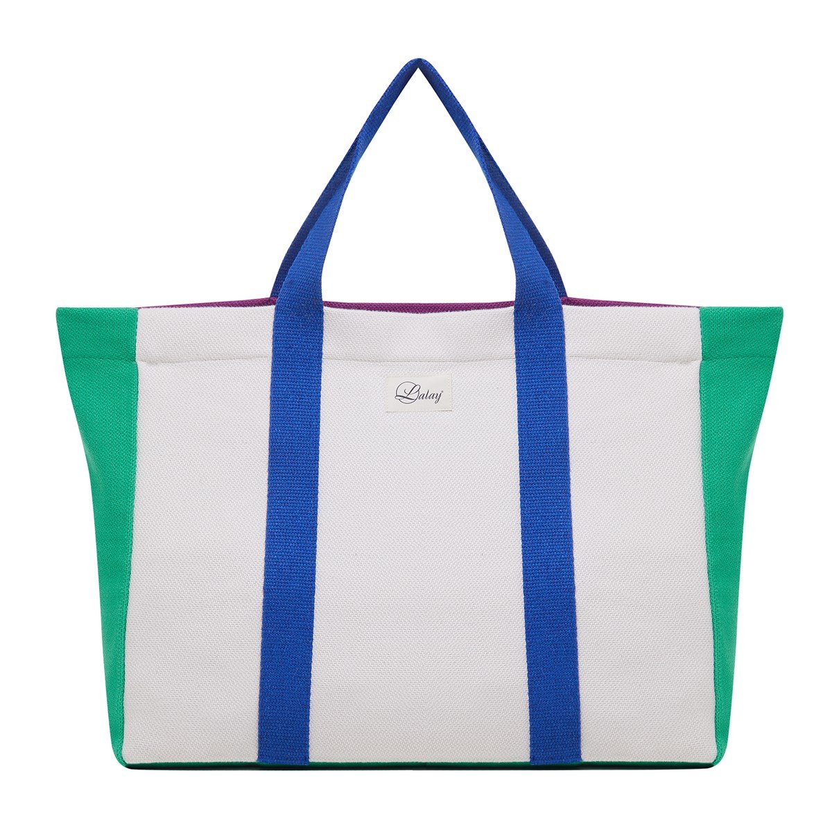 Bag 3 colors Bag Natural - Navy - Green Bee - Light Purple