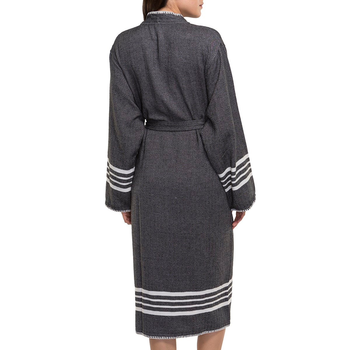Coban Sultan Bathrobe Kimono Black