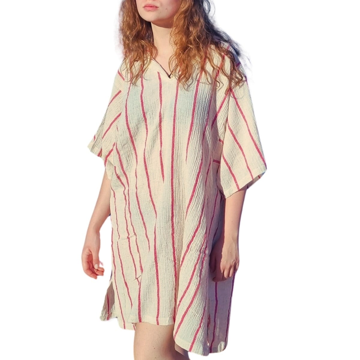 Denis With Hood Tunic Fuchsia