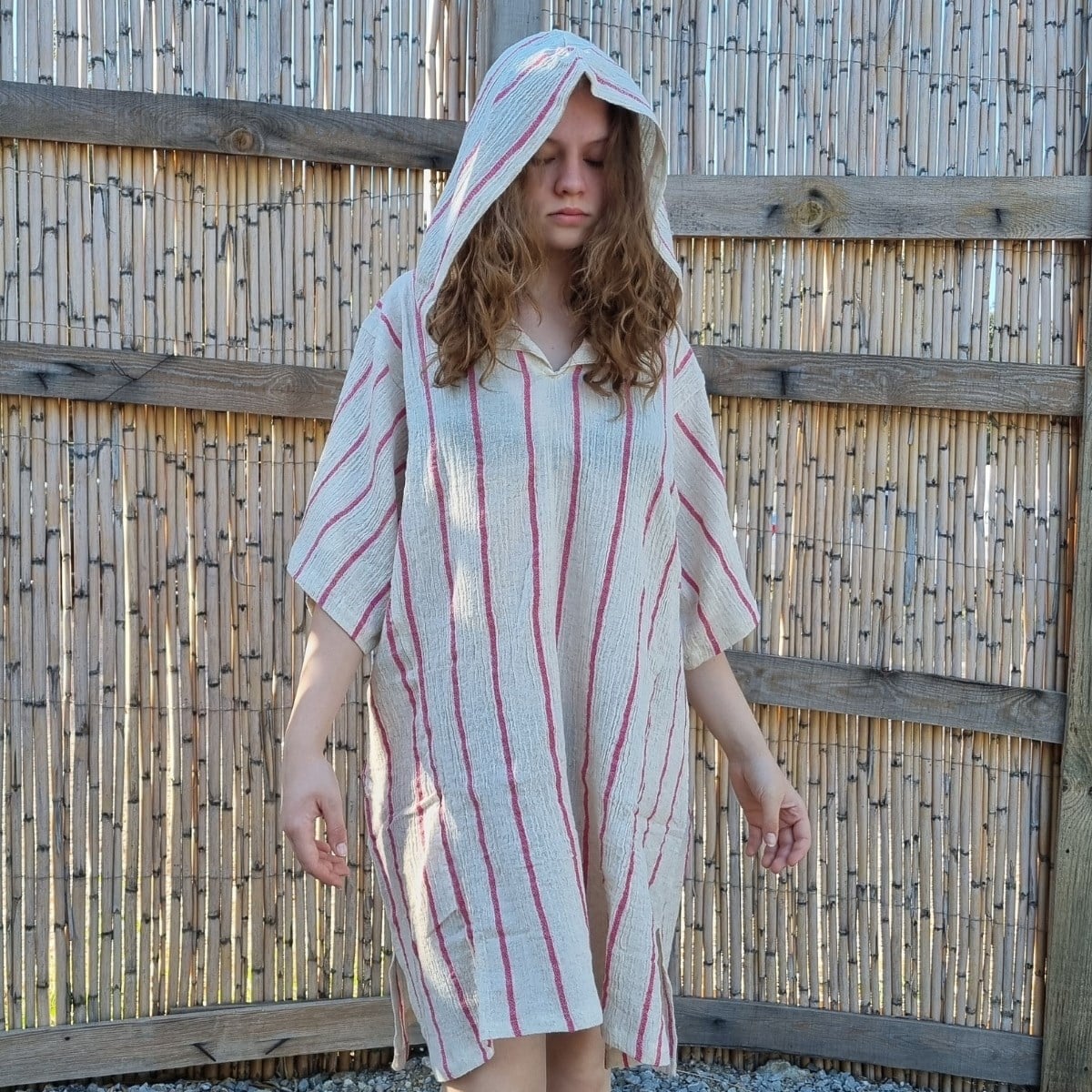 Denis With Hood Tunic Fuchsia