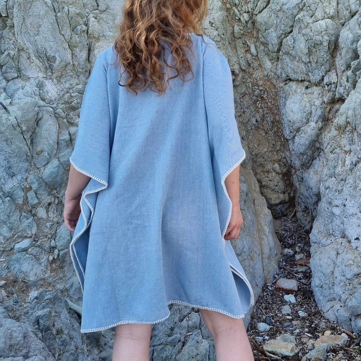 Simple Stitched Tunic Air Blue