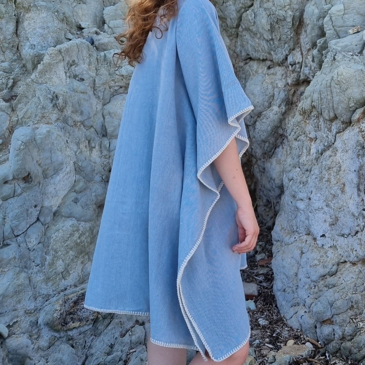 Simple Stitched Tunic Air Blue