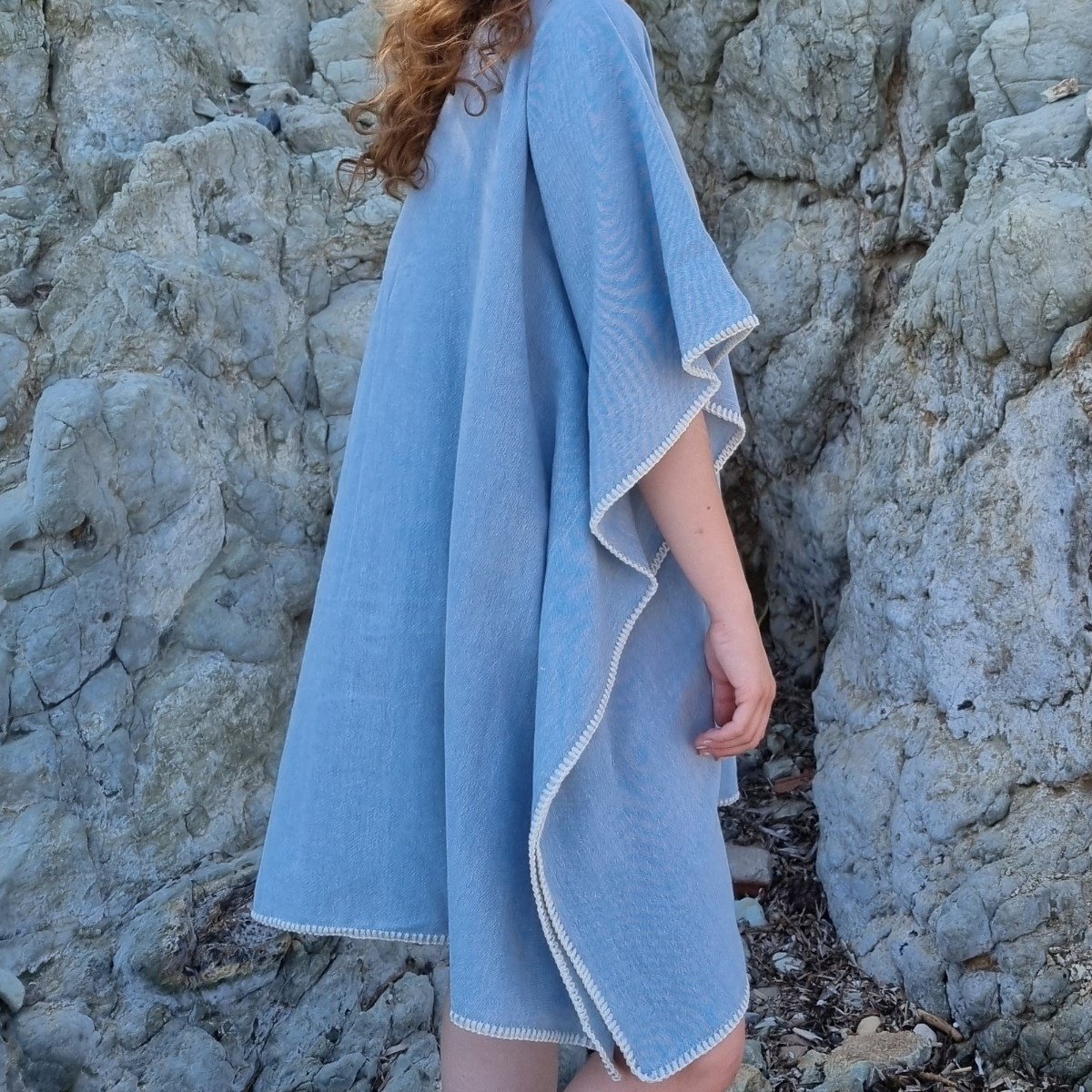 Simple Stitched Tunic Air Blue