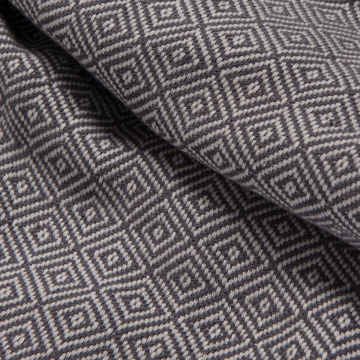 Diamond Peshtemal Dark Grey
