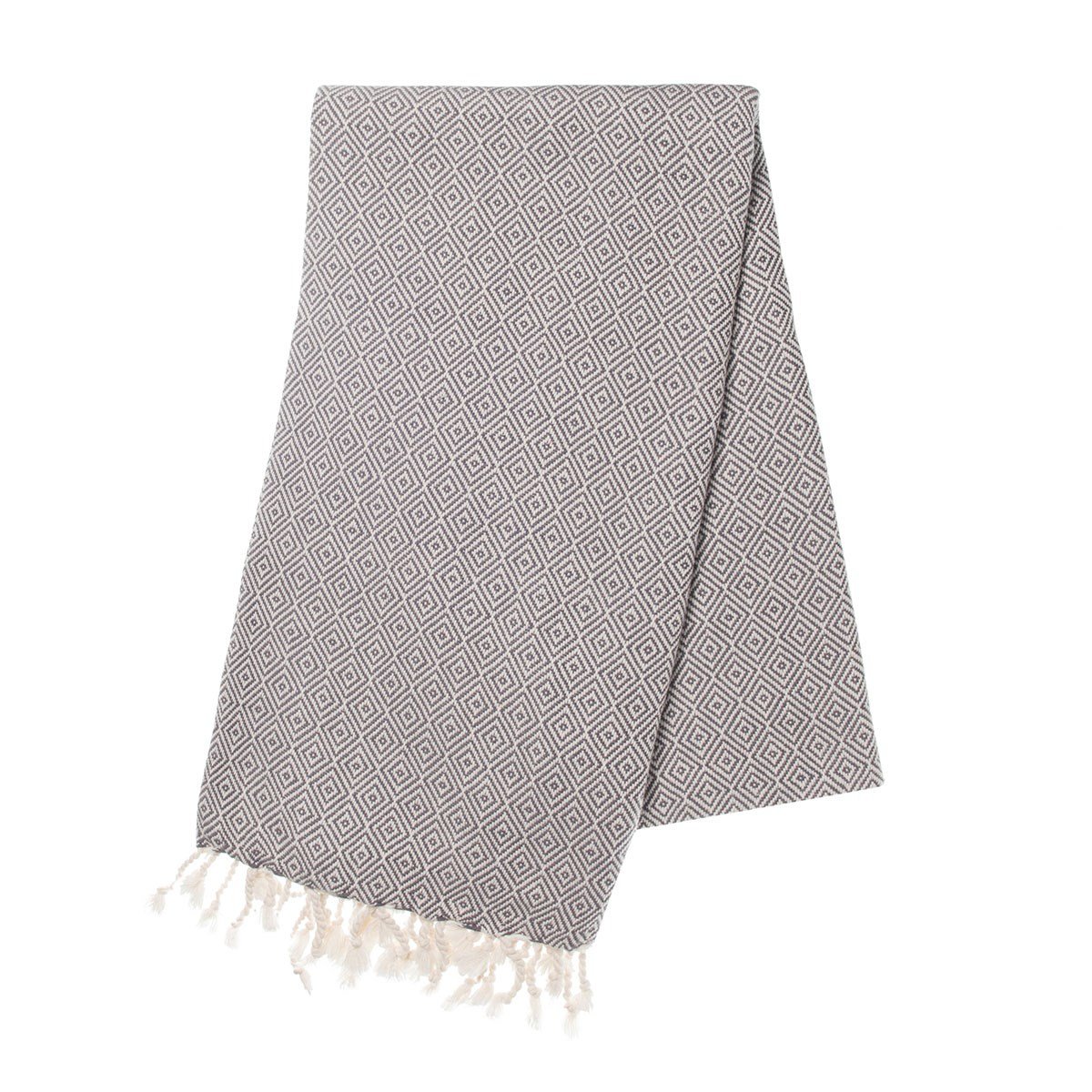 Diamond Peshtemal Dark Grey