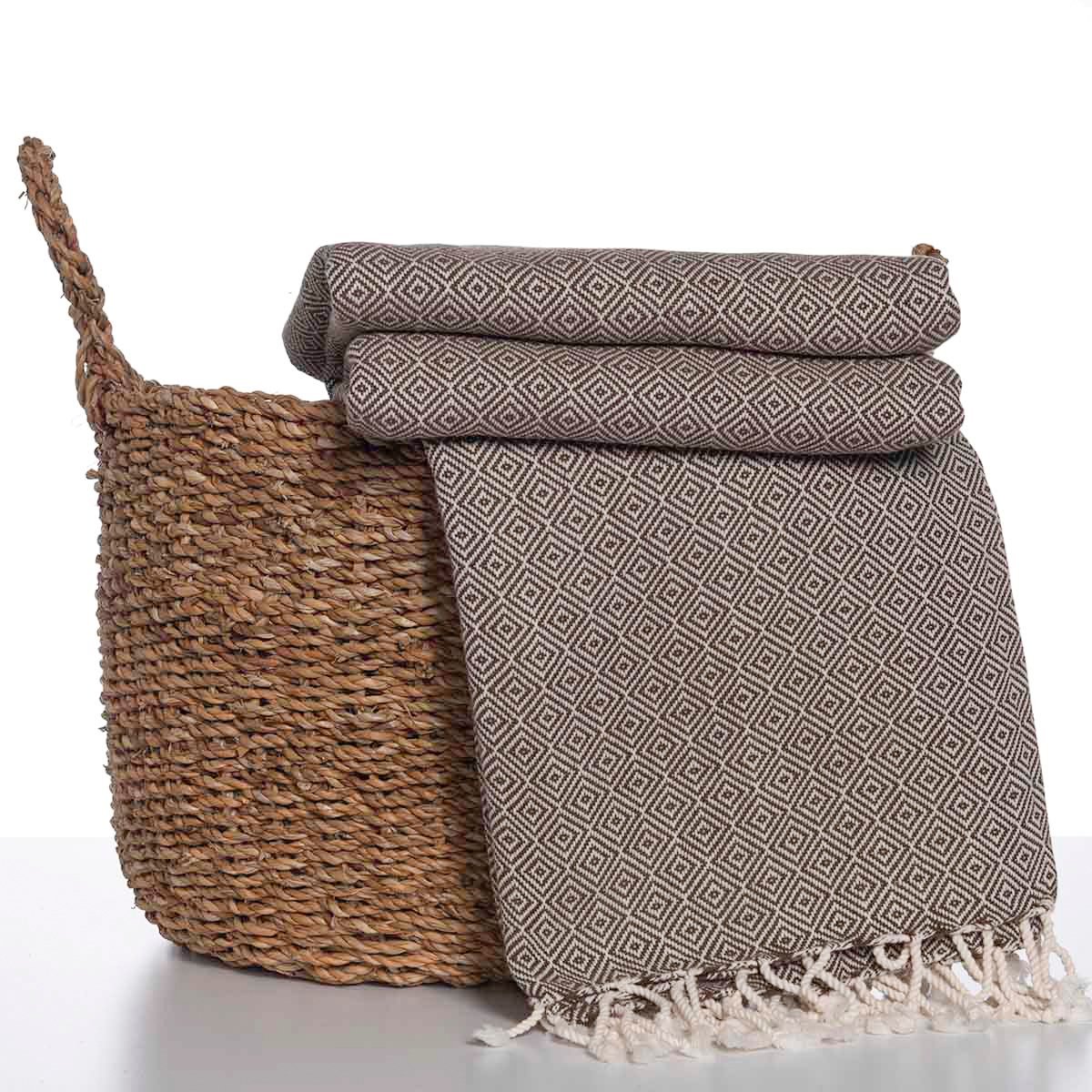 Diamond Throw Khaki