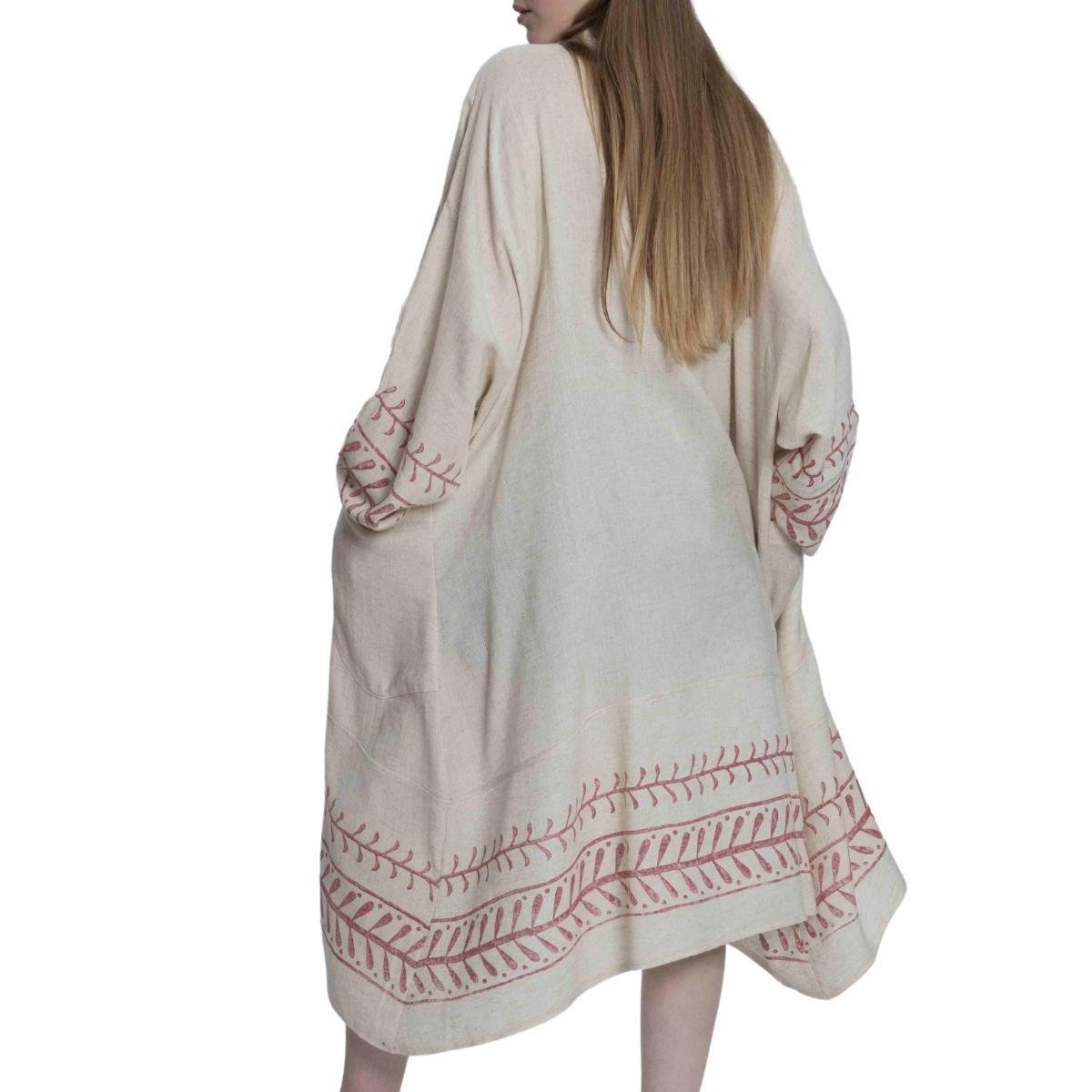 Gazel Kaftan Ham - Bordo