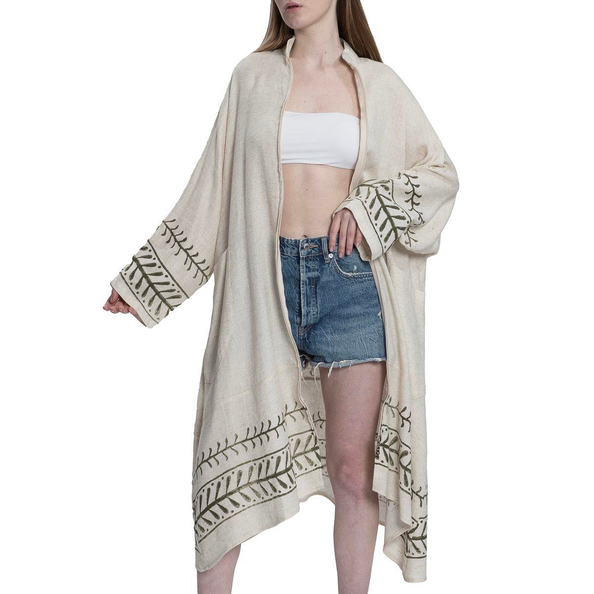 Gazel Kaftan Ham - Mavi