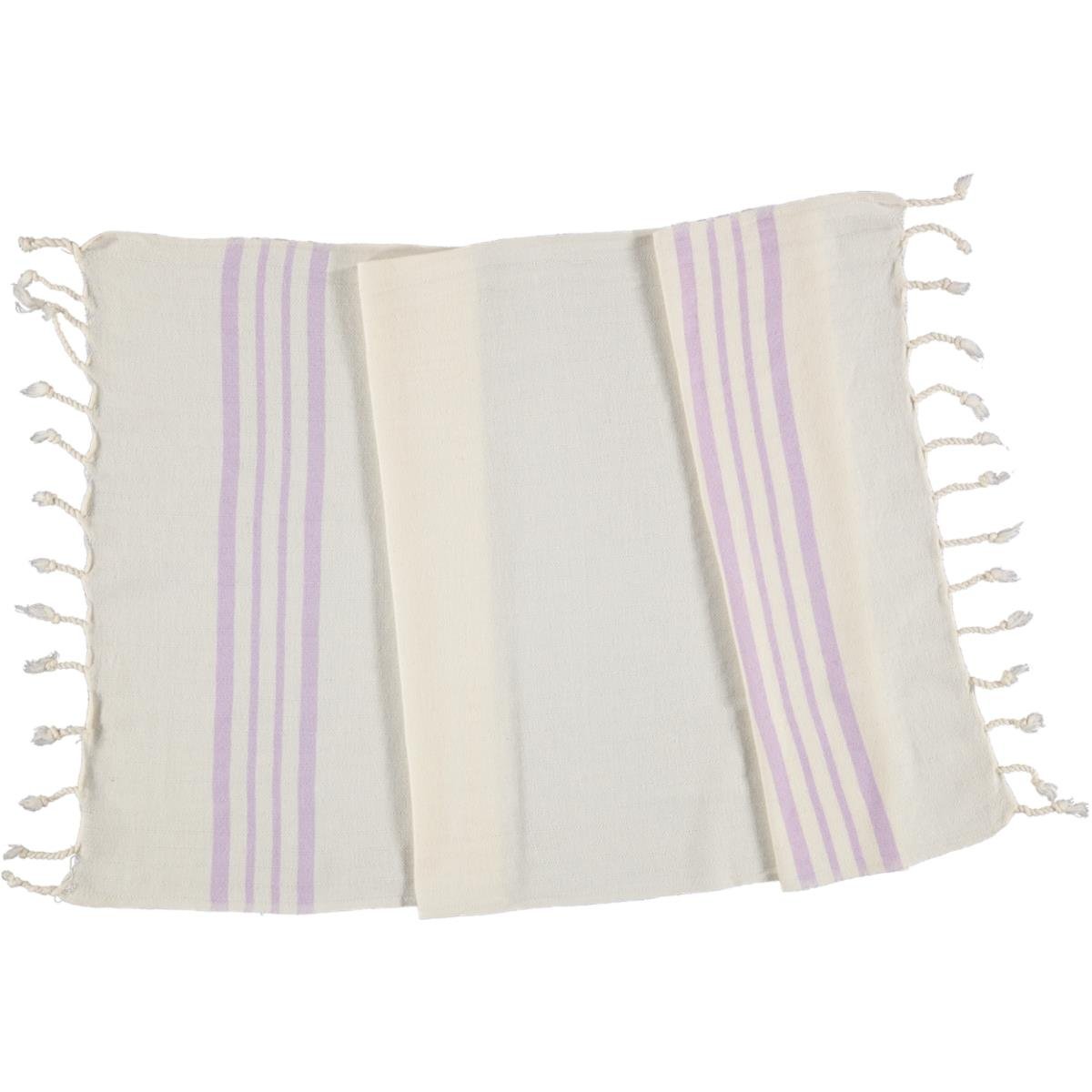 Hand Towel Krem Sultan Peshkir Natural - Light Lilac