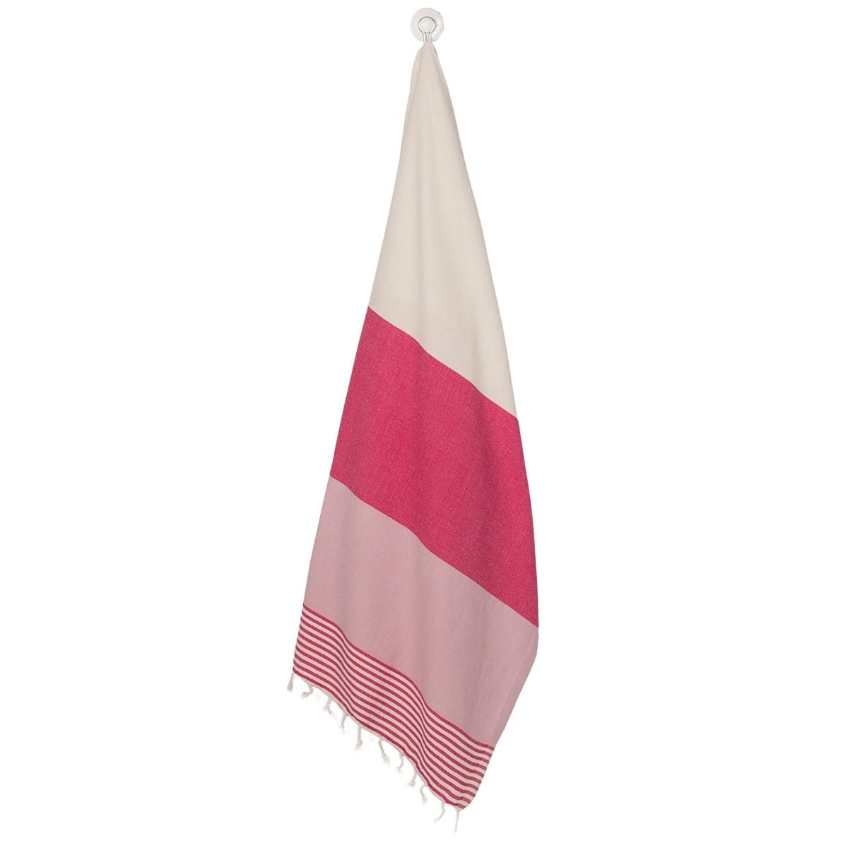 İkiz Sultan Peştemal Fuşya - Gül Pembe - Ham