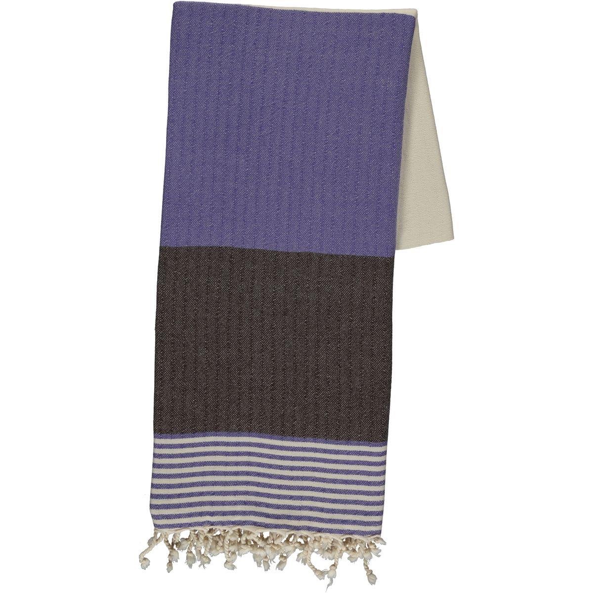 Twin Sultan Peshtemal Violet - Brown - Natural