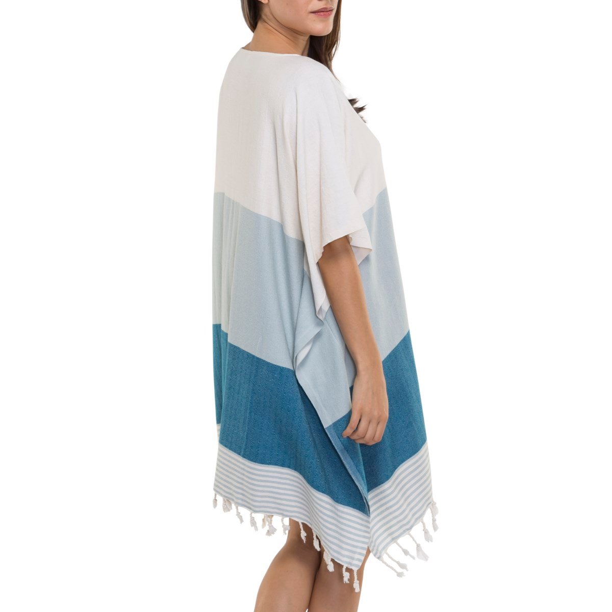 Twin Sultan Tunic Light Blue - Petrol Blue - Natural