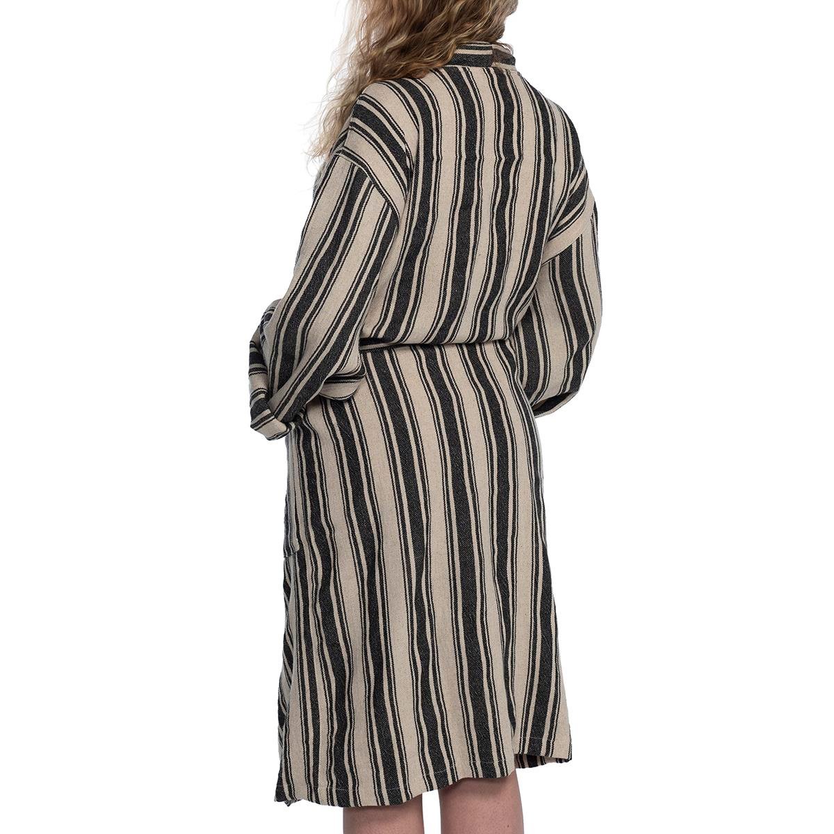 Karakız Kimono Yaka Bornoz Siyah