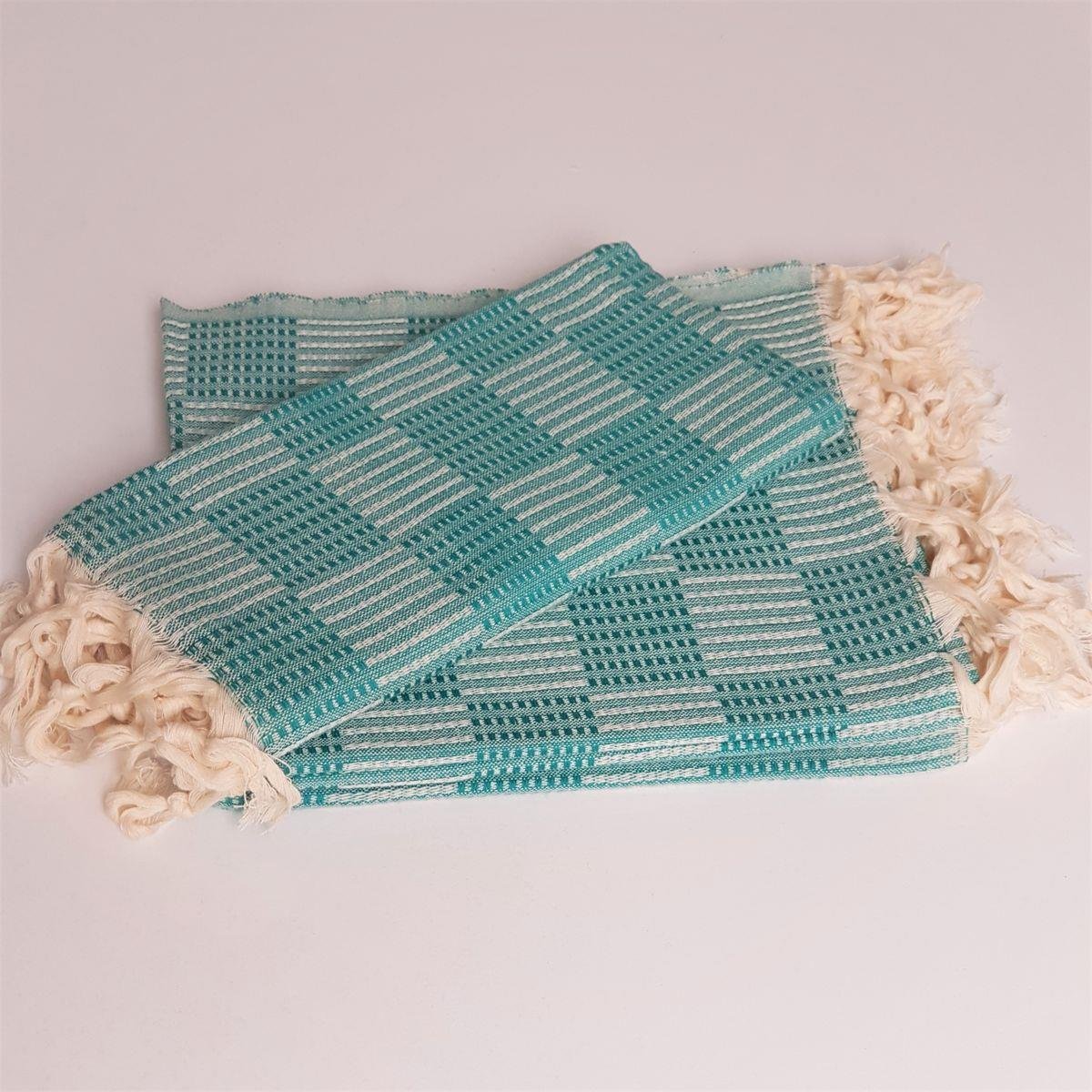 Square Peshkir Fanfare Green