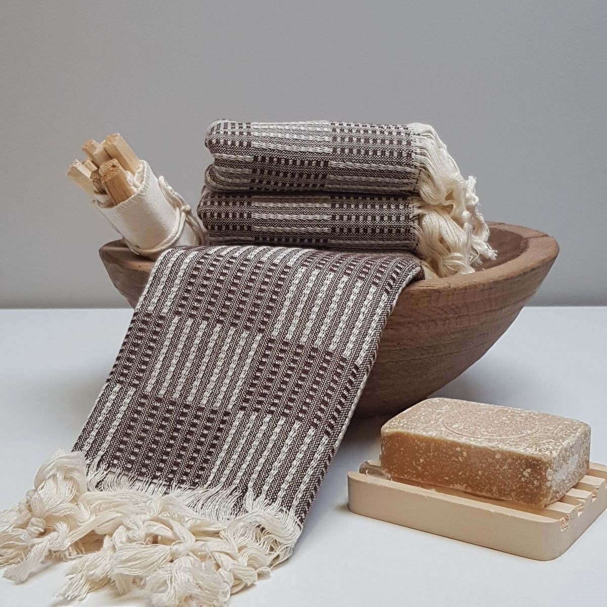Square Peshkir Brown