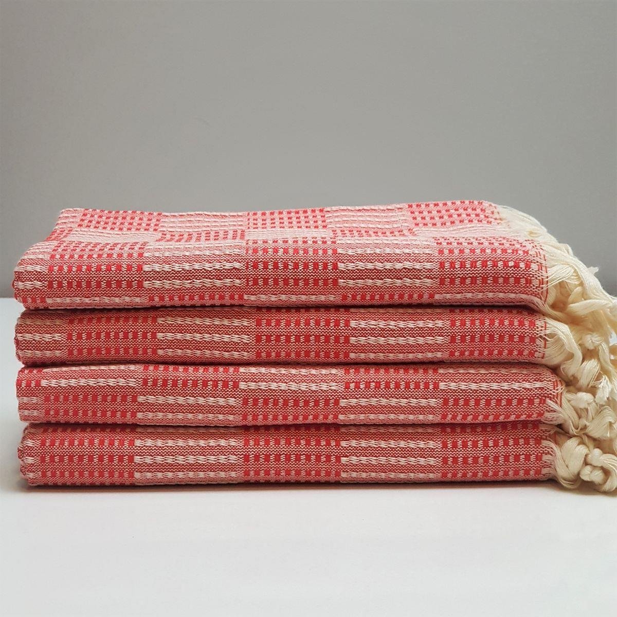 Square Peshkir Red