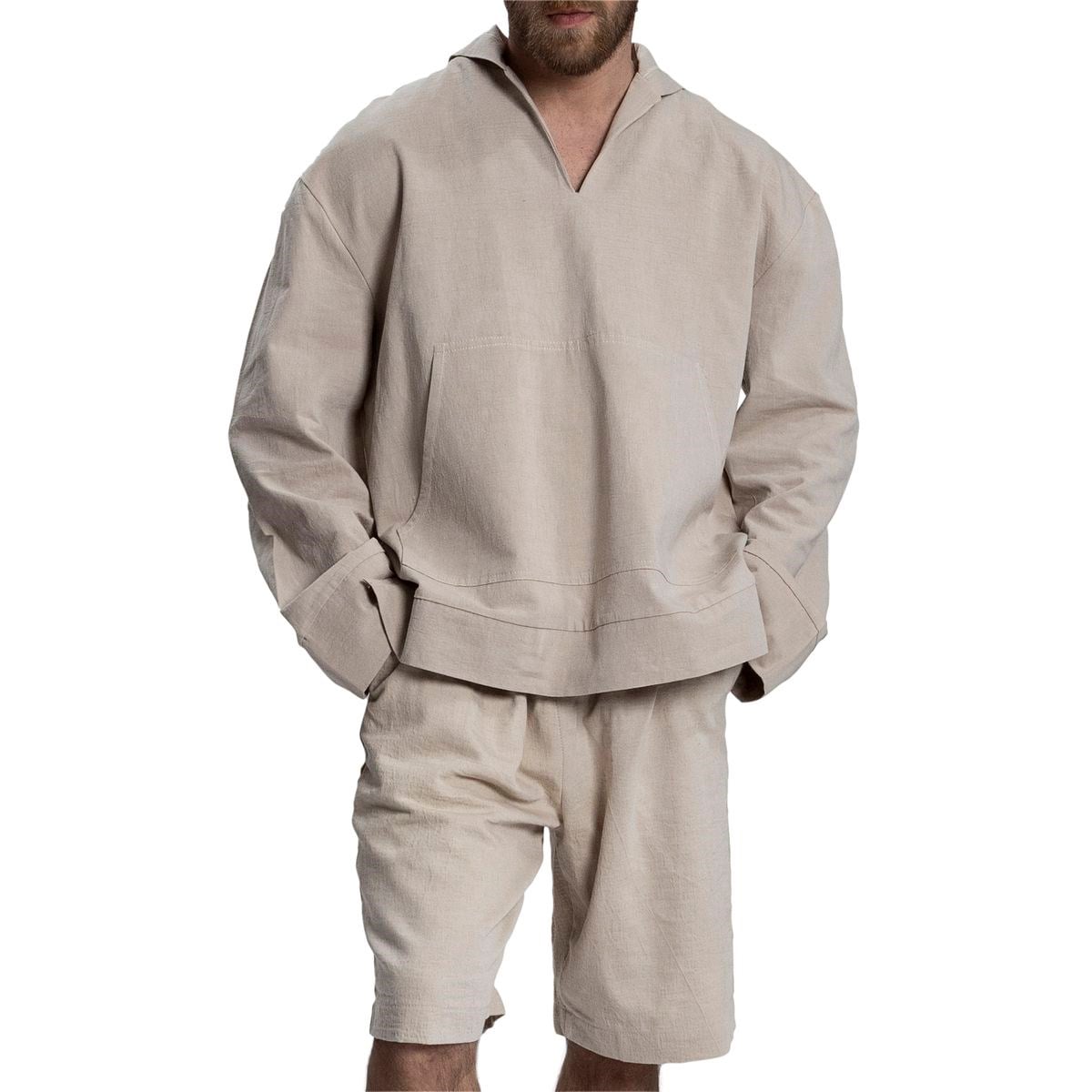 Ken with hood Blouse Taupe