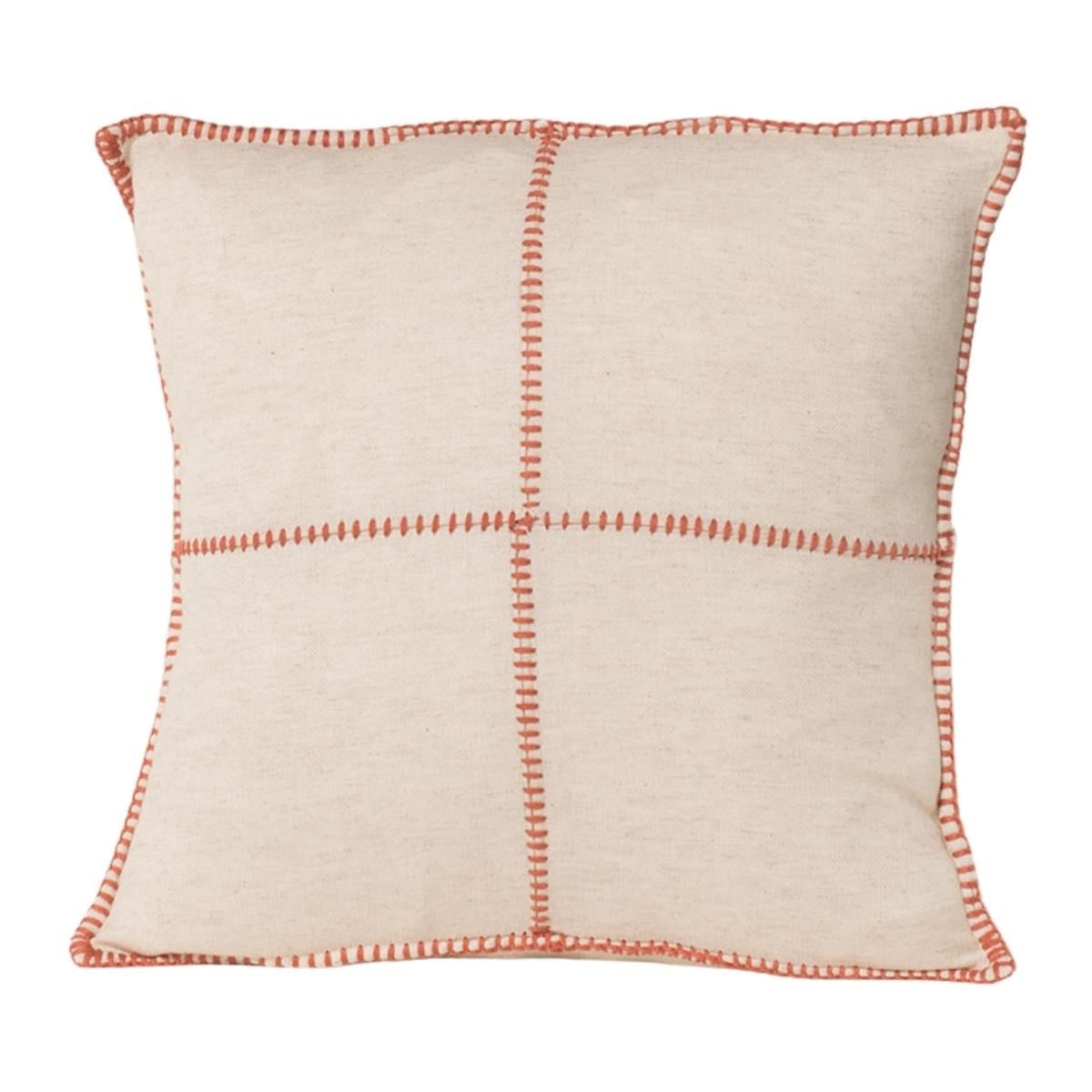 Patchwork Classic Cushion Cover Natural - Brick